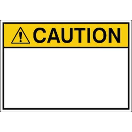 Label, Safety, 3-1/2 in. H, Caution, PK5
