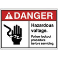 Label, Electrical Hazard, 3-1/2 in. H, PK5, HWL-535-704-5PK