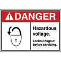 Label, Electrical Hazard, 3-1/2 in. H, PK5, HWL-535-705-5PK