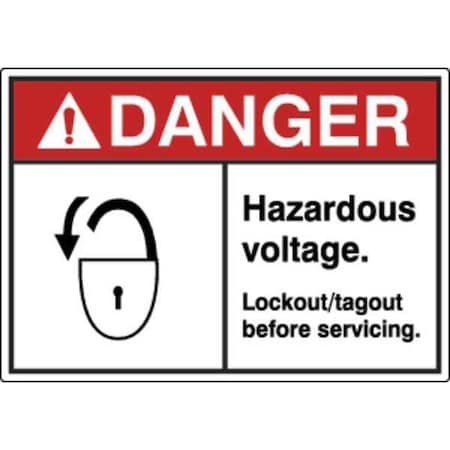 Label, Electrical Hazard, 3-1/2 in. H, PK5, HWL-535-705-5PK