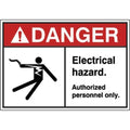 Label, Electrical Hazard, 3-1/2 in. H, PK5, HWL-535-708-5PK
