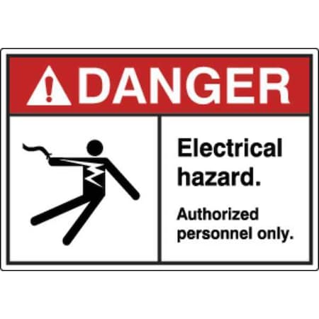 Label, Electrical Hazard, 3-1/2 in. H, PK5, HWL-535-708-5PK