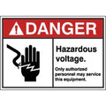 Label, Electrical Hazard, 3-1/2 in. H, PK5, HWL-535-709-5PK