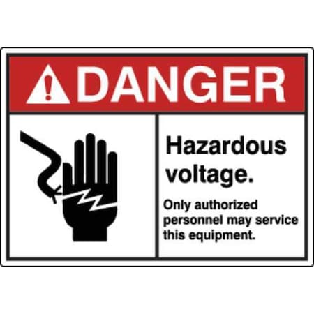 Label, Electrical Hazard, 3-1/2 in. H, PK5, HWL-535-709-5PK
