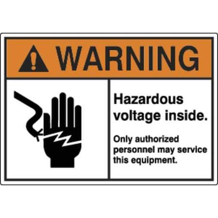 Label, Electrical Hazard, 3-1/2 in. H, PK5, HWL-535-712-5PK