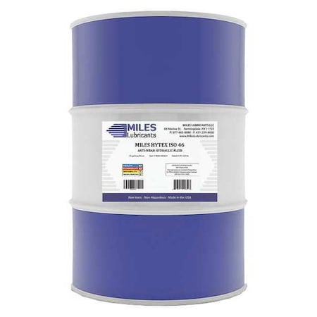55 gal Drum, Hydraulic Oil, 46 ISO Viscosity, 20W SAE