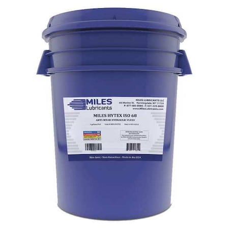 5 gal Pail, Hydraulic Oil, 68 ISO Viscosity, 20W SAE