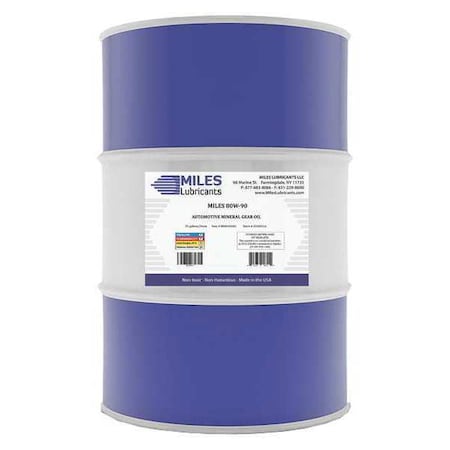 55 gal Gear Oil Drum Not Specified ISO Viscosity, Not Specified SAE, Yellow