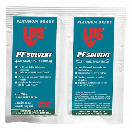 Solvent and Degreaser Wipes, Wet/Dry