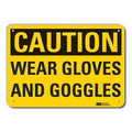 Caution Sign, 14" W, 10" H, 0.055" Thick, LCU3-0287-NP_14x10