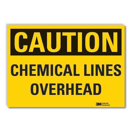 Caution Sign, 7 in H, 10 in W, Non-PVC Polymer, Vertical Rectangle, English, LCU3-0285-ED_10x7