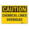 Caution Sign, 10 in H, 14 in W, Non-PVC Polymer, Horizontal Rectangle, English, LCU3-0285-ED_14x10
