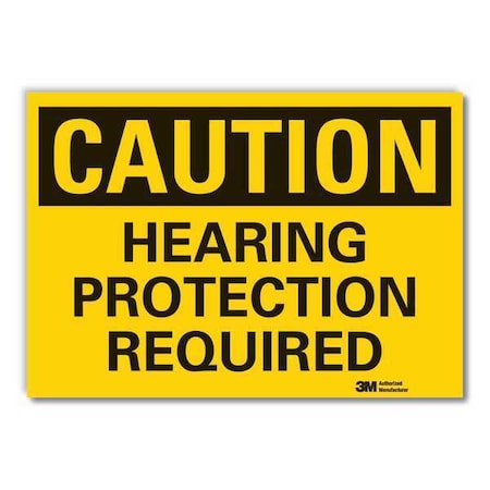 Caution Sign, 3-1/2 in. H, Vinyl, LCU3-0306-RD_5x3.5