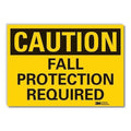 Caution Sign, 3-1/2 in. H, Vinyl