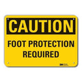 Caution Sign, 7 in. H, Aluminum, LCU3-0293-RA_10x7