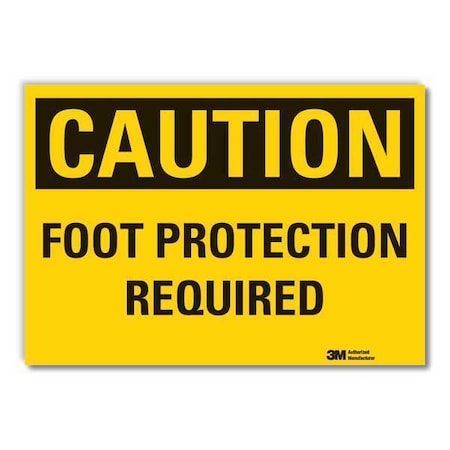 Caution Sign, 10" W, 7" H, 0.004" Thickness, LCU3-0293-ED_10x7