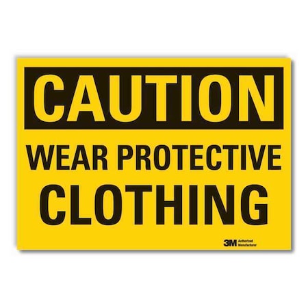 Caution Sign, 7 in. H, Vinyl, LCU3-0296-RD_10x7