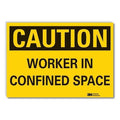 Caution Sign, 5 in. H, Vinyl, LCU3-0297-RD_7x5