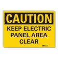 Caution Sign, 3-1/2 in. H, Vinyl, LCU3-0324-RD_5x3.5