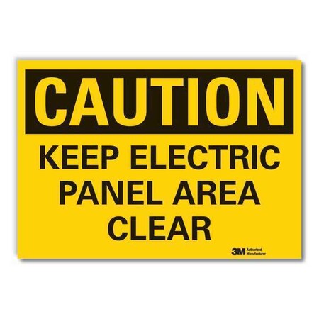 Caution Sign, 3-1/2 in. H, Vinyl, LCU3-0324-RD_5x3.5