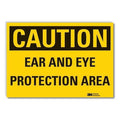 Caution Sign, 3-1/2 in. H, Vinyl, LCU3-0308-RD_5x3.5