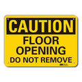Caution Sign, 10 in H, 14 in W, Plastic, Horizontal Rectangle, English, LCU3-0310-NP_14x10