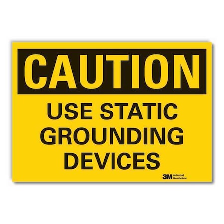 Caution Sign, 7 in. H, Vinyl, LCU3-0317-RD_10x7