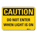Caution Sign, 10 in H, 14 in W, Plastic, Horizontal Rectangle, English, LCU3-0320-NP_14x10