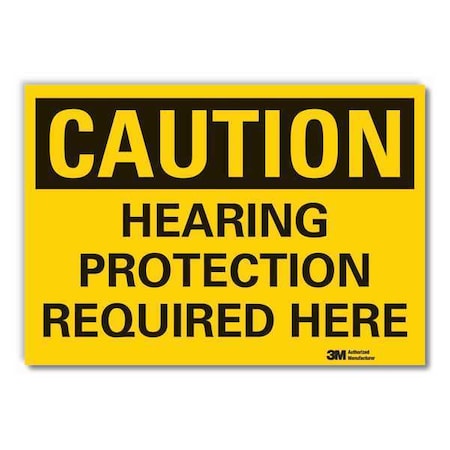 Caution Sign, 10 in. H, Vinyl, LCU3-0341-RD_14x10