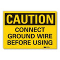 Caution Sign, 5 in. H, Vinyl, LCU3-0339-RD_7x5