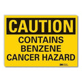 Caution Sign, 3 1/2 in H, 5 in W, Horizontal Rectangle, English, LCU3-0327-RD_5x3.5