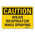 Caution Sign, 5 in. H, Vinyl