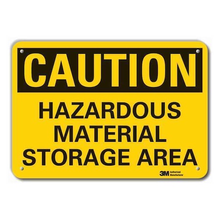 Caution Sign, 10 in H, 14 in W, Plastic, Horizontal Rectangle, English, LCU3-0331-NP_14x10