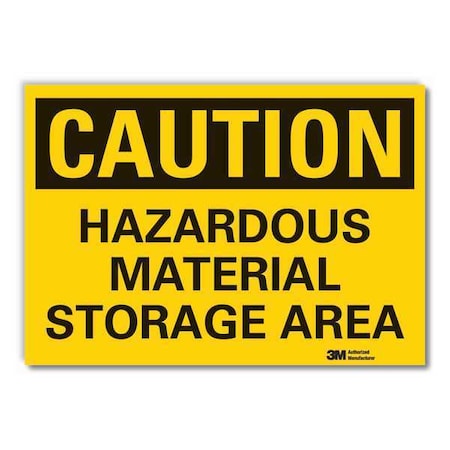 Caution Sign, 10 in H, 14 in W, Horizontal Rectangle, English, LCU3-0331-RD_14x10