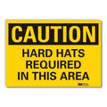 Caution Sign, 10" W, 7" H, 0.004" Thickness, LCU3-0333-ED_10x7