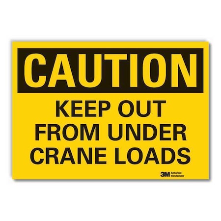 Caution Sign, 5 in Height, 7 in Width, Reflective Sheeting, Horizontal Rectangle, English