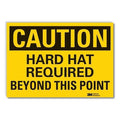 Caution Sign, 3-1/2 in. H, Vinyl, LCU3-0357-RD_5x3.5