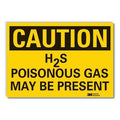 Caution Sign, 10 in H, 14 in W, Horizontal Rectangle, English, LCU3-0347-RD_14x10