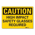 Caution Sign, 3-1/2 in. H, Vinyl, LCU3-0353-RD_5x3.5