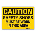Caution Sign, 3-1/2 in. H, Vinyl, LCU3-0375-RD_5x3.5