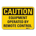 Caution Sign, 7 in Height, 10 in Width, Plastic, Vertical Rectangle, English