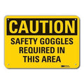Caution Sign, 14" W, 10" H, 0.055" Thick, LCU3-0364-NP_14x10