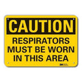 Caution Sign, 14" W, 10" H, 0.055" Thick, LCU3-0368-NP_14x10