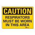 Caution Sign, 14"W, 10" H, 0.004" Thickness, LCU3-0368-ED_14x10