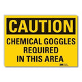 Caution Sign, 10 in. H, Vinyl, LCU3-0370-RD_14x10