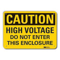 Caution Sign, 14" W, 10" H, 0.055" Thick, LCU3-0378-NP_14x10
