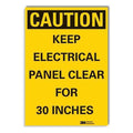 Caution Sign, 3-1/2 in. H, Vinyl, LCU3-0386-RD_5x3.5