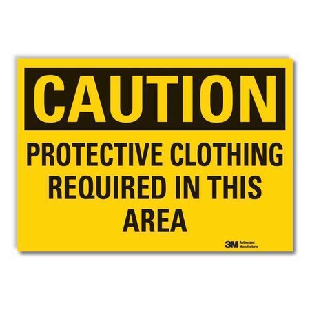 Caution Sign, 3-1/2 in. H, Vinyl, LCU3-0387-RD_5x3.5
