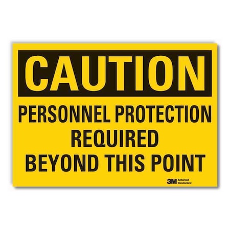Caution Sign, 3-1/2 in. H, Vinyl, LCU3-0405-RD_5x3.5