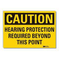 Caution Sign, 5 in. H, Vinyl, LCU3-0402-RD_7x5